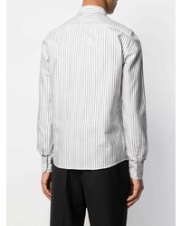 Camicia elegante a righe verticali bianca di Ami Paris