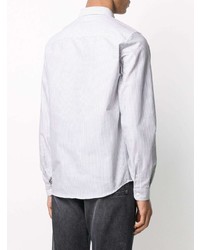 Camicia elegante a righe verticali bianca di Ami Paris