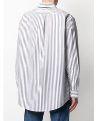 Camicia elegante a righe verticali bianca di Acne Studios