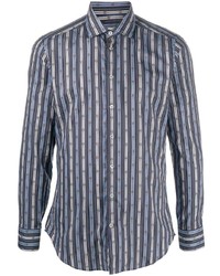 Camicia elegante a righe verticali blu di Etro
