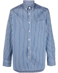 Camicia elegante a righe verticali blu di Paul & Shark