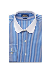 Camicia elegante a righe verticali blu di Polo Ralph Lauren