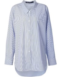 Camicia elegante a righe verticali blu di Sofie D'hoore