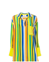 Camicia elegante a righe verticali multicolore di Daniela Pancheri