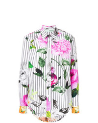 Camicia elegante a righe verticali multicolore di Off-White