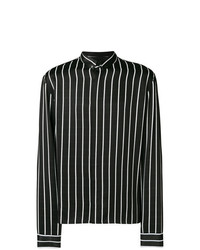 Camicia elegante a righe verticali nera e bianca di Haider Ackermann