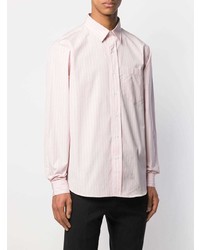 Camicia elegante a righe verticali rosa di Ami Paris