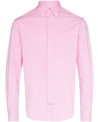Camicia elegante a righe verticali rosa di Gitman Vintage