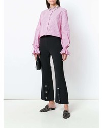 Camicia elegante a righe verticali rosa di Vivetta