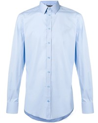 Camicia elegante azzurra di Dolce & Gabbana