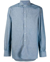 Camicia elegante azzurra di Doppiaa