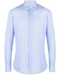 Camicia elegante azzurra di Traiano Milano