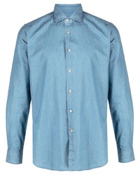 Camicia elegante azzurra di Xacus