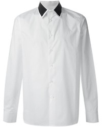 Camicia elegante bianca e nera