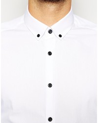 Camicia elegante bianca e nera di Asos
