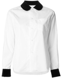Camicia elegante bianca e nera di Comme Des Garcons SHIRT