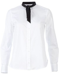 Camicia elegante bianca e nera di Saint Laurent