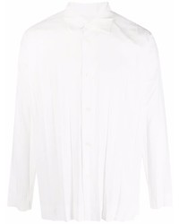 Camicia elegante bianca di Homme Plissé Issey Miyake