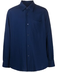 Camicia elegante blu scuro di Ami Paris