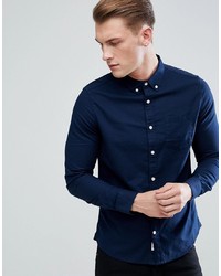Camicia elegante blu scuro di Burton Menswear