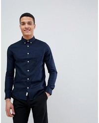 Camicia elegante blu scuro di Burton Menswear
