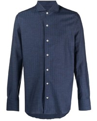 Camicia elegante blu scuro di Canali