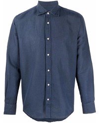 Camicia elegante blu scuro di Deperlu