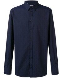 Camicia elegante blu scuro di Dolce & Gabbana
