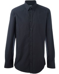 Camicia elegante blu scuro di Dolce & Gabbana