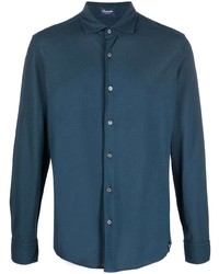 Camicia elegante blu scuro di Drumohr