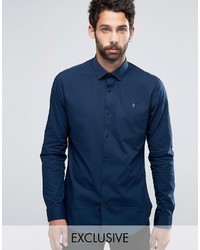 Camicia elegante blu scuro di Farah