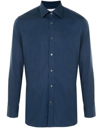 Camicia elegante blu scuro di Gieves & Hawkes