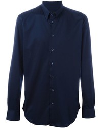 Camicia elegante blu scuro di Giorgio Armani