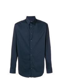 Camicia elegante blu scuro di Giorgio Armani