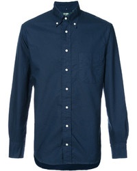 Camicia elegante blu scuro di Gitman Brothers