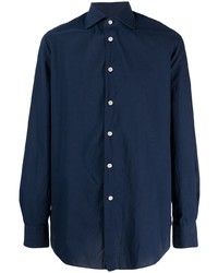 Camicia elegante blu scuro di Kiton