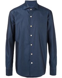 Camicia elegante blu scuro di Kiton