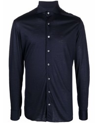 Camicia elegante blu scuro di Lardini