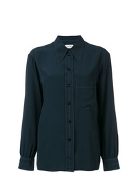 Camicia elegante blu scuro di Lemaire