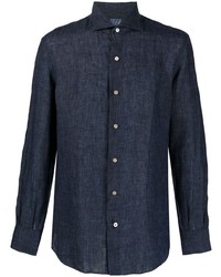 Camicia elegante blu scuro di Mazzarelli