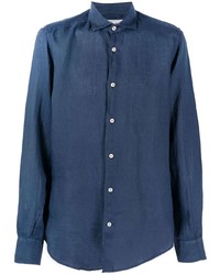 Camicia elegante blu scuro di MC2 Saint Barth