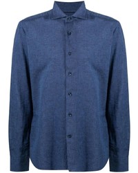 Camicia elegante blu scuro di Orian