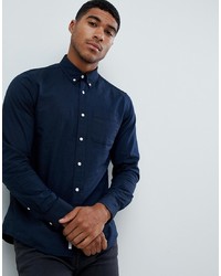 Camicia elegante blu scuro di Pull&Bear