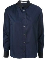 Camicia elegante blu scuro di Sacai