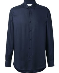 Camicia elegante blu scuro di Saint Laurent