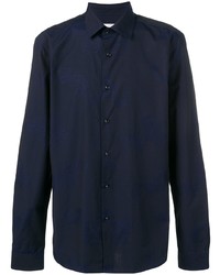 Camicia elegante blu scuro di Versace Collection