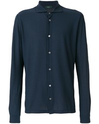 Camicia elegante blu scuro di Zanone