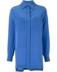 Camicia elegante blu di Alberta Ferretti