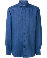 Camicia elegante blu di Barba