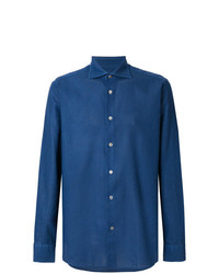 Camicia elegante blu di Borriello